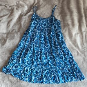 BLUE PRINT SHIFT DRESS